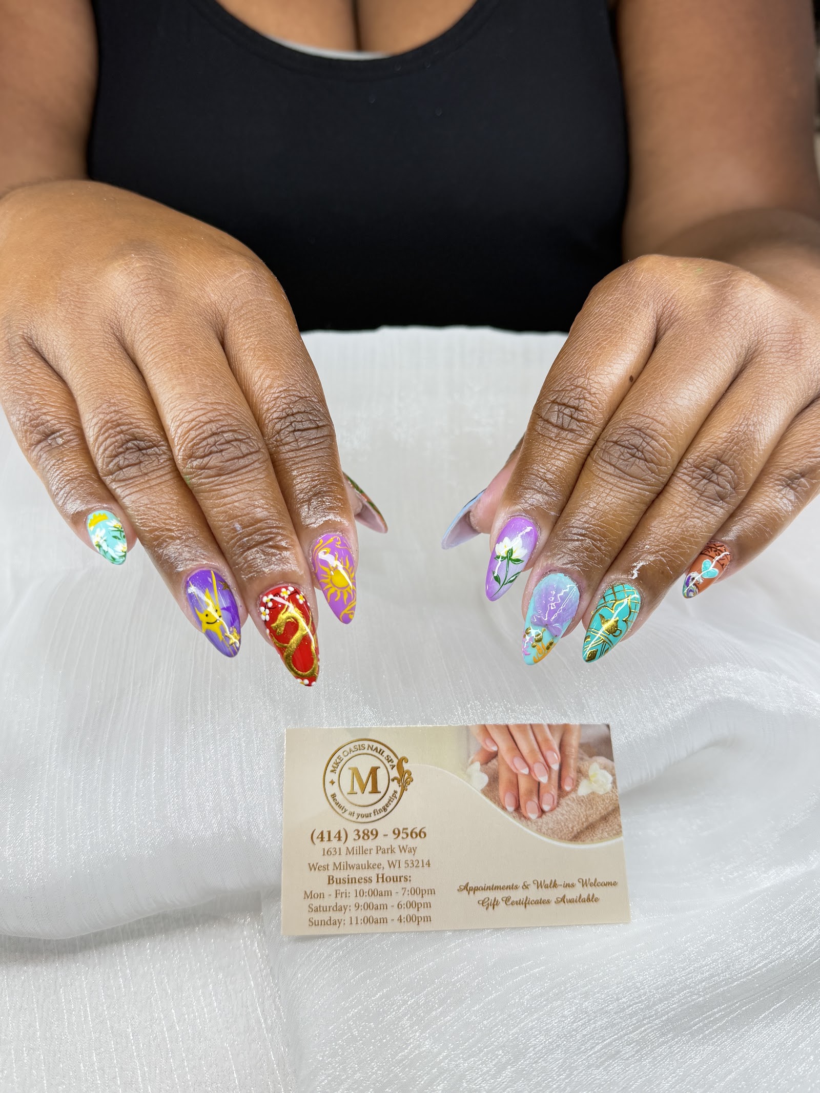 MKE Oasis Nail Spa nail work in West Milwaukee, Wisconsin